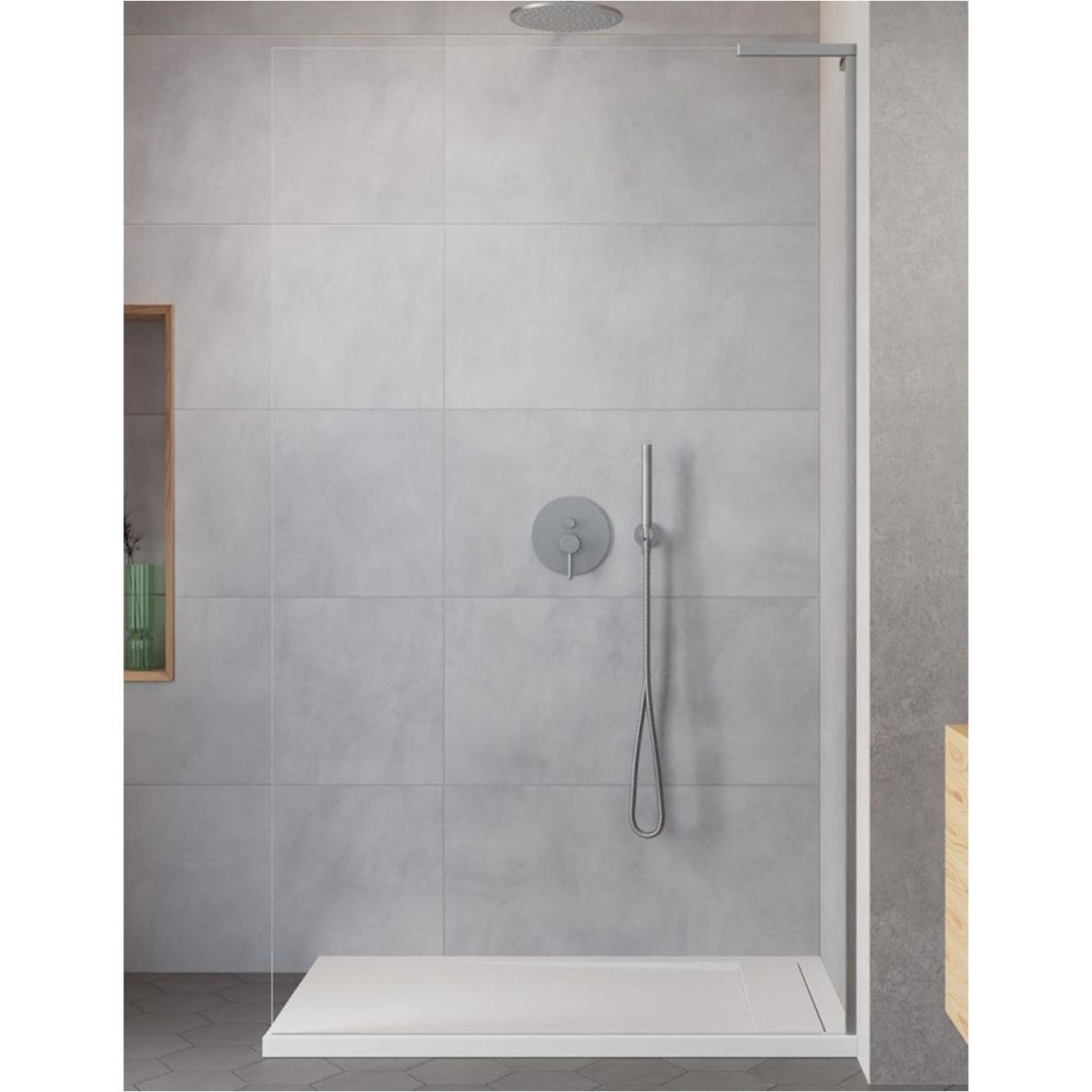 Radaway Modo SL Brushed Nickel II nejudanti dušo sienelė