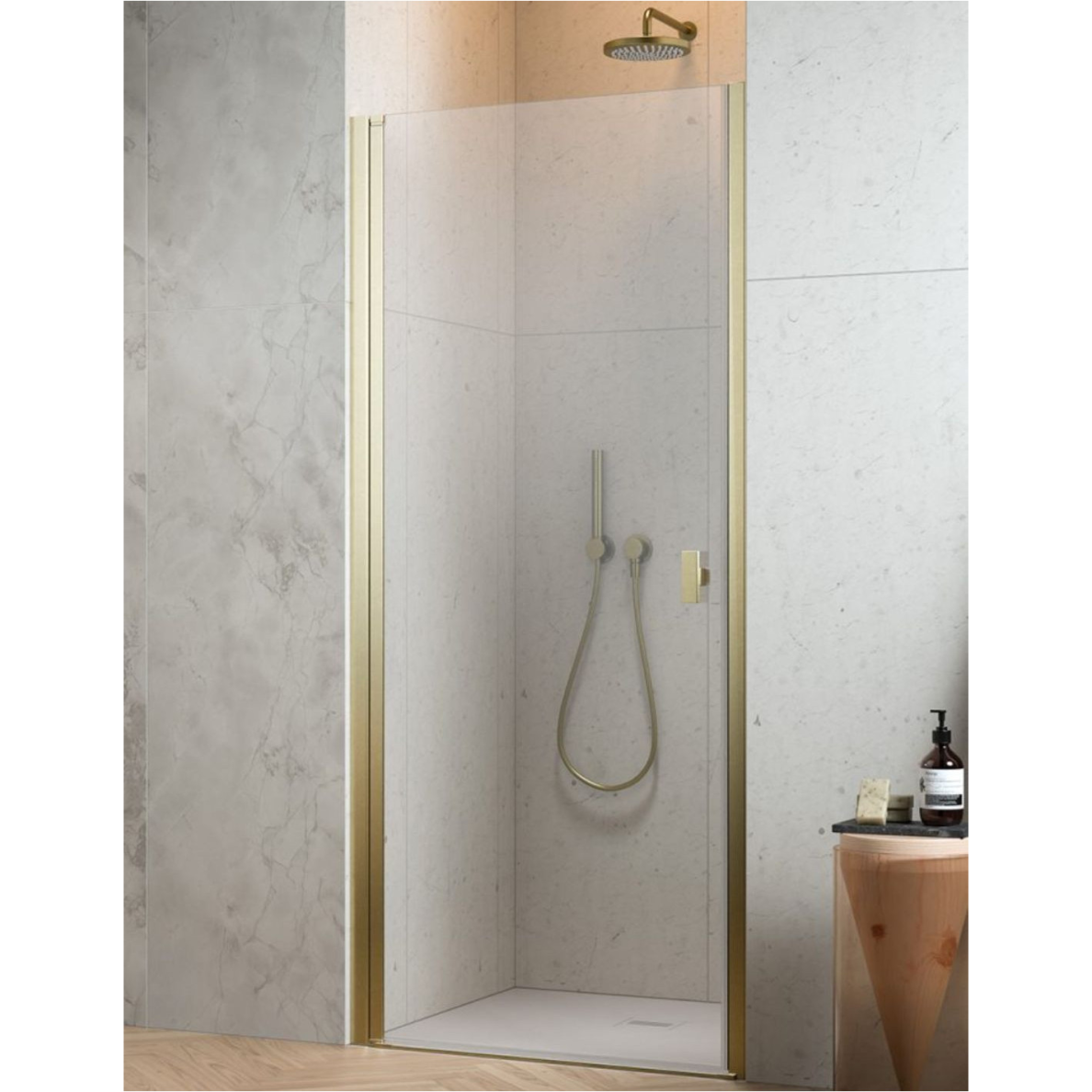 Radaway Nes Brushed Gold DWJ I dušo durys