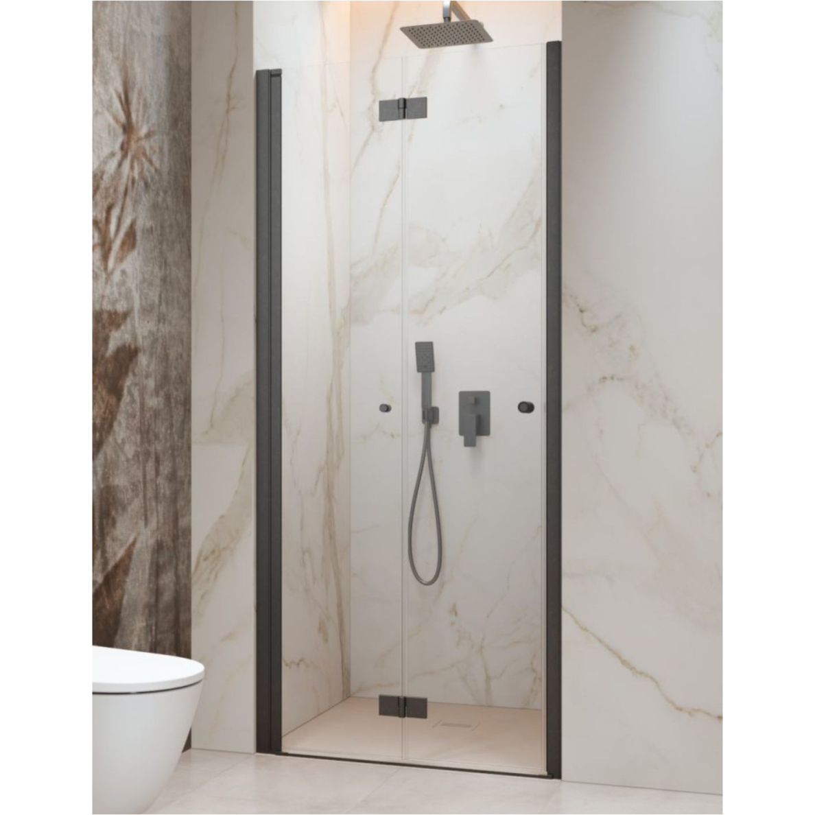 Radaway Nes Brushed GunMetal DWB dušo durys