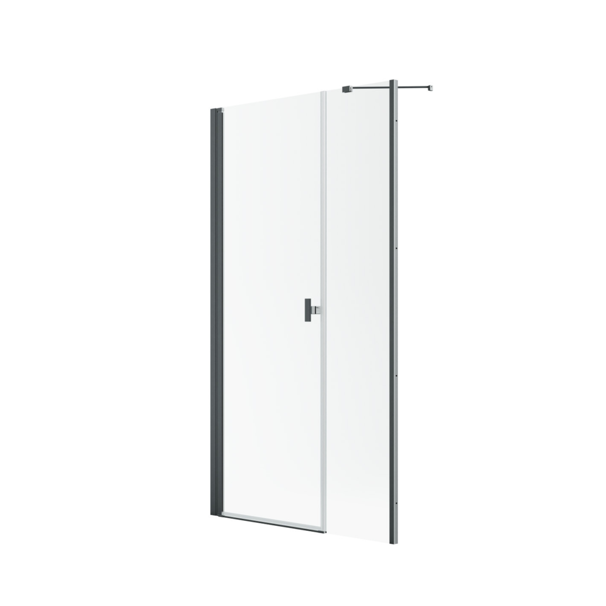 Radaway Nes Brushed GunMetal DWS dušo durys, skaidrus stiklas 1 Radaway Nes Brushed GunMetal DWS dušo durys, skaidrus stiklas 1