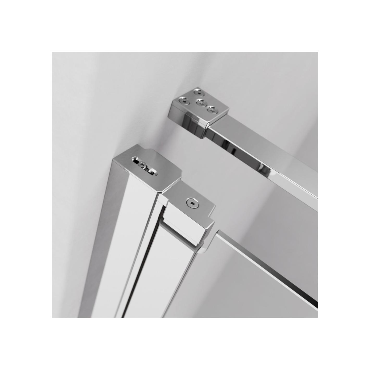 Radaway Nes Brushed GunMetal KDS I kampinė dušo kabina, skaidrus stiklas 1