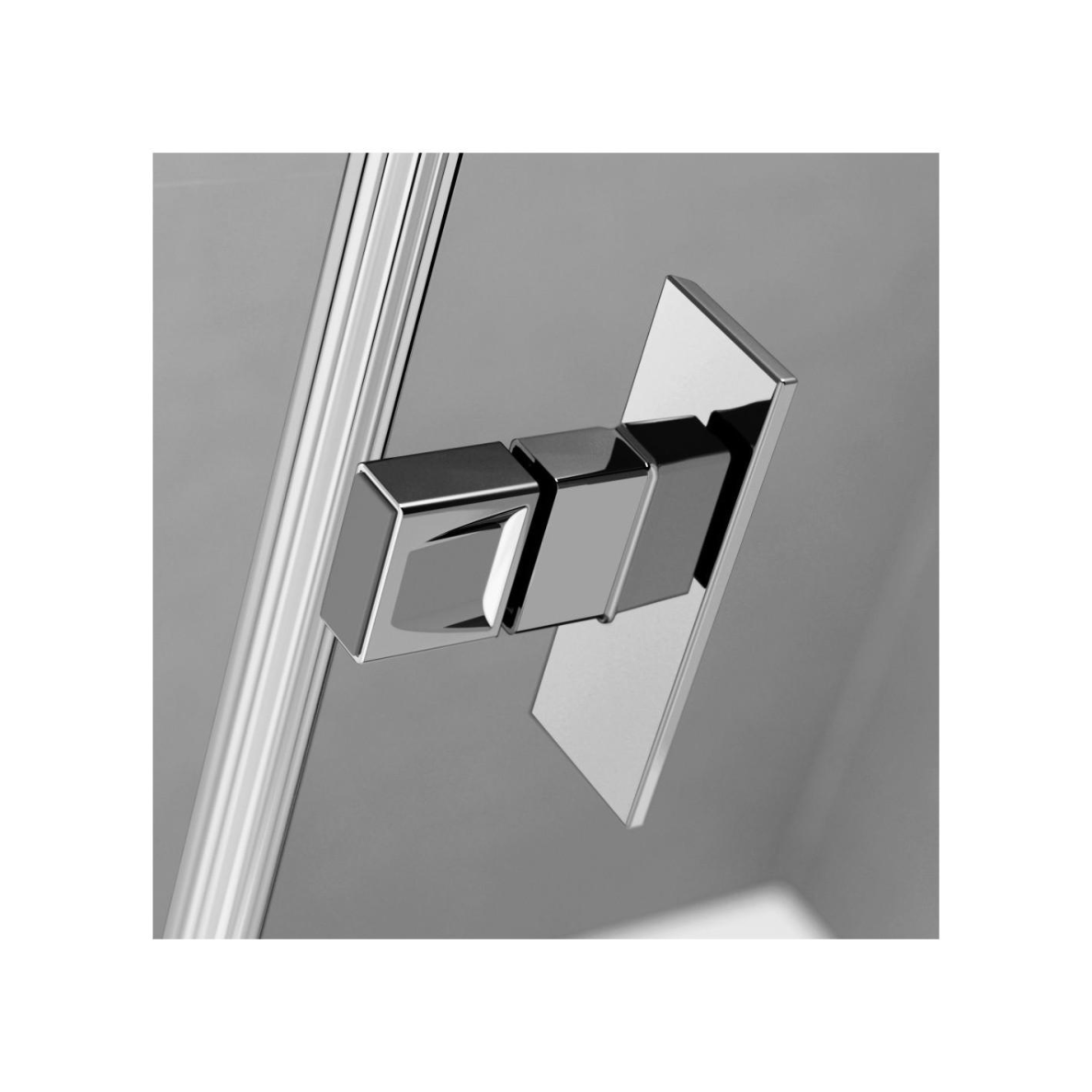 Radaway Nes Brushed Nickel DWD I dušo durys, skaidrus stiklas 4 Radaway Nes Brushed Nickel DWD I dušo durys, skaidrus stiklas 4