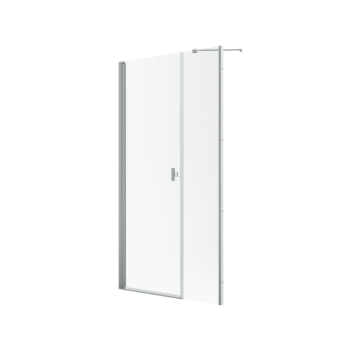 Radaway Nes Brushed Nickel DWS dušo durys, skaidrus stiklas 2 Radaway Nes Brushed Nickel DWS dušo durys, skaidrus stiklas 2