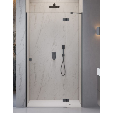 Radaway Essenza 8 Brushed GunMetal DWJ dušo durys, skaidrus stiklas Radaway Essenza 8 Brushed GunMetal DWJ dušo durys, skaidrus stiklas