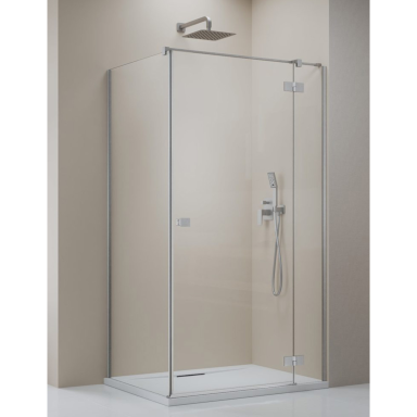 Radaway Essenza Brushed Nickel KDJ kampinė dušo kabina, skaidrus stiklas Radaway Essenza Brushed Nickel KDJ kampinė dušo kabina, skaidrus stiklas