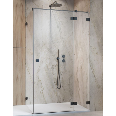 Radaway Essenza Pro Brushed GunMetal KDJ kampinė dušo kabina, skaidrus stiklas Radaway Essenza Pro Brushed GunMetal KDJ kampinė dušo kabina, skaidrus stiklas
