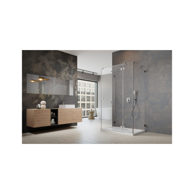 Radaway Essenza Pro Brushed Nickel KDJ+S kampinė dušo kabina, skaidrus stiklas Radaway Essenza Pro Brushed Nickel KDJ+S kampinė dušo kabina, skaidrus stiklas