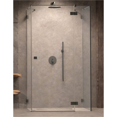 Radaway Essenza Pro Bushed GunMetal KDJ+S kampinė dušo kabina, skaidrus stiklas Radaway Essenza Pro Bushed GunMetal KDJ+S kampinė dušo kabina, skaidrus stiklas