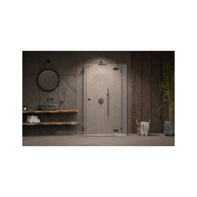 Radaway Essenza Pro Bushed GunMetal KDJ+S kampinė dušo kabina, skaidrus stiklas Radaway Essenza Pro Bushed GunMetal KDJ+S kampinė dušo kabina, skaidrus stiklas