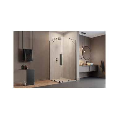Radaway Furo Brushed GunMetal KDD kampinė dušo kabina Radaway Furo Brushed GunMetal KDD kampinė dušo kabina