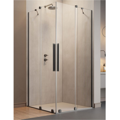 Radaway Furo Brushed GunMetal KDD kampinė dušo kabina Radaway Furo Brushed GunMetal KDD kampinė dušo kabina