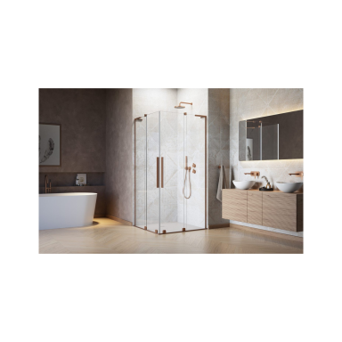 Radaway Furo SL Brushed Copper KDD kampinė dušo kabina Radaway Furo SL Brushed Copper KDD kampinė dušo kabina