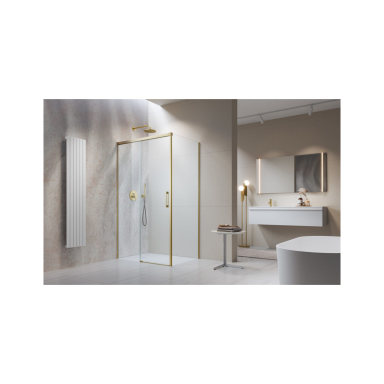 Radaway Idea Brushed Gold KDJ kampinė dušo kabina, skaidrus stiklas Radaway Idea Brushed Gold KDJ kampinė dušo kabina, skaidrus stiklas