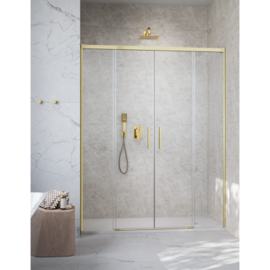 Radaway Idea DWD Brushed Gold dušo durys, skaidrus stiklas Radaway Idea DWD Brushed Gold dušo durys, skaidrus stiklas