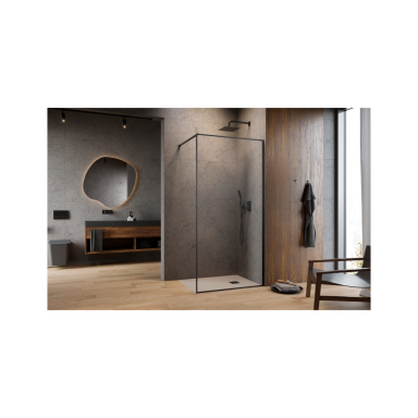 Radaway Modo F Brushed GunMetal II nejudanti dušo sienelė, skaidrus stiklas Radaway Modo F Brushed GunMetal II nejudanti dušo sienelė, skaidrus stiklas
