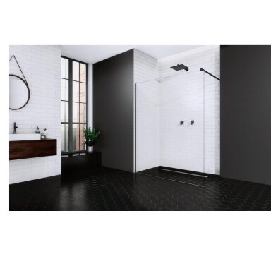 Radaway Modo New Black II nejudanti dušo sienelė Radaway Modo New Black II nejudanti dušo sienelė