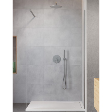 Radaway Modo New Brushed Nickel II nejudanti dušo sienelė, skaidrus stiklas Radaway Modo New Brushed Nickel II nejudanti dušo sienelė, skaidrus stiklas
