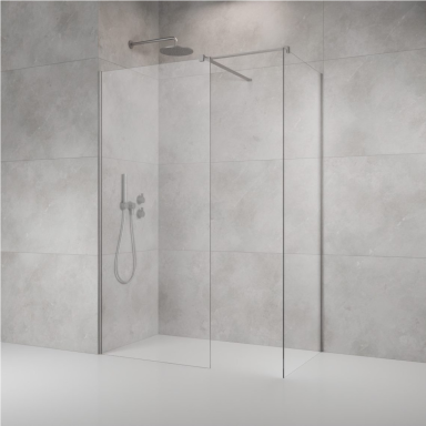 Radaway Modo X Brushed Nickel III nejudanti dušo sienelė, skaidrus stiklas Radaway Modo X Brushed Nickel III nejudanti dušo sienelė, skaidrus stiklas