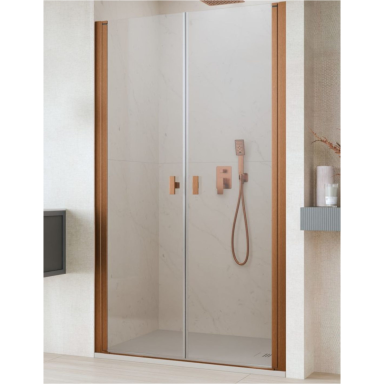 Radaway Nes Brushed Copper DWD I dušo durys, skaidrus stiklas Radaway Nes Brushed Copper DWD I dušo durys, skaidrus stiklas