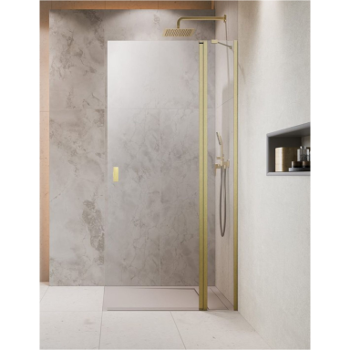 Radaway Nes Brushed Gold Walk-in KDD II dušo kabina Radaway Nes Brushed Gold Walk-in KDD II dušo kabina