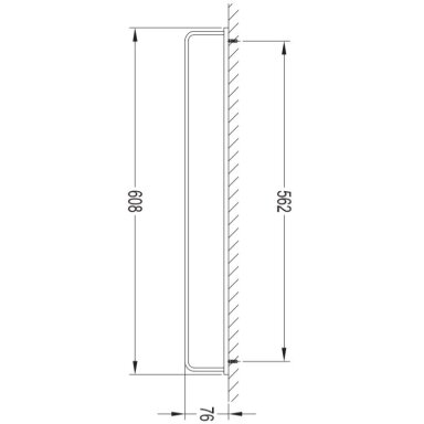 Rankšluosčių kabykla Darling DA70216BL 608 mm Rankšluosčių kabykla Darling DA70216BL 608 mm