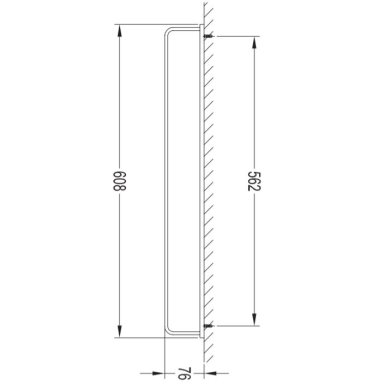 Rankšluosčių kabykla Darling DA70216 NI 608 mm Rankšluosčių kabykla Darling DA70216 NI 608 mm