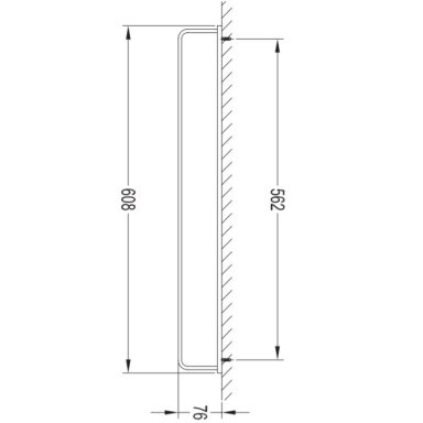 Rankšluosčių kabykla Darling DA70216GL 608 mm