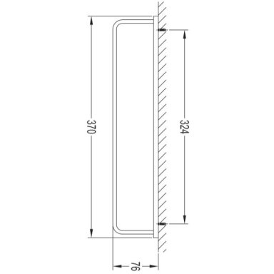 Rankšluosčių kabykla Darling DA70230GL 370 mm Rankšluosčių kabykla Darling DA70230GL 370 mm