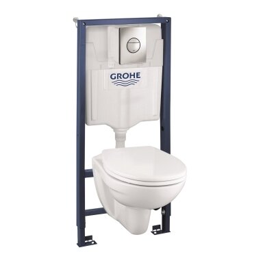 RAPID SL potinkinis WC rėmas ir BAU pakabinamas WC su dangčiu