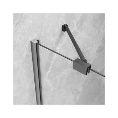 Radaway Essenza Brushed GunMetal KDJ kampinė dušo kabina, skaidrus stiklas 2 Radaway Essenza Brushed GunMetal KDJ kampinė dušo kabina, skaidrus stiklas 2