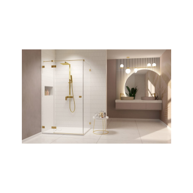 Radaway Essenza Pro Brushed Gold KDJ kampinė dušo kabina, skaidrus stiklas 1 Radaway Essenza Pro Brushed Gold KDJ kampinė dušo kabina, skaidrus stiklas 1