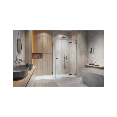 Radaway Essenza Pro Brushed GunMetal KDJ kampinė dušo kabina, skaidrus stiklas 1 Radaway Essenza Pro Brushed GunMetal KDJ kampinė dušo kabina, skaidrus stiklas 1