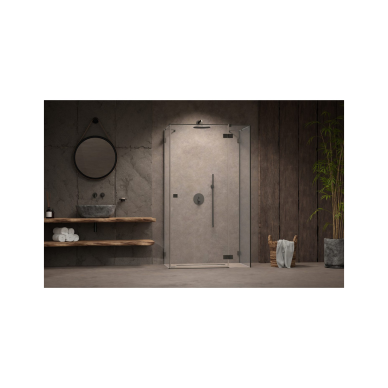 Radaway Essenza Pro Bushed GunMetal KDJ+S kampinė dušo kabina, skaidrus stiklas 1 Radaway Essenza Pro Bushed GunMetal KDJ+S kampinė dušo kabina, skaidrus stiklas 1