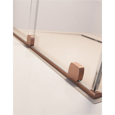 Radaway Furo Brushed Copper DWJ dušo durys, skaidrus stiklas 3 Radaway Furo Brushed Copper DWJ dušo durys, skaidrus stiklas 3