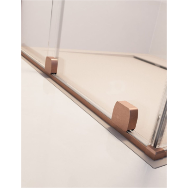 Radaway Furo Brushed Copper Walk-in dušo sienelė, skaidrus stiklas 4