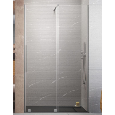 Radaway Furo Brushed Nickel DWJ dušo durys, skaidrus stiklas Radaway Furo Brushed Nickel DWJ dušo durys, skaidrus stiklas