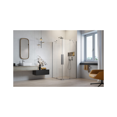 Radaway Furo Brushed Nickel KDD kampinė dušo kabina 1