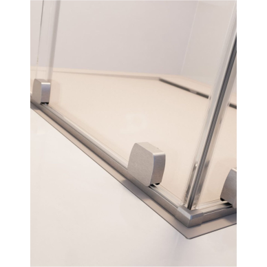 Radaway Furo Brushed Nickel Walk-in dušo sienelė, skaidrus stiklas 3 Radaway Furo Brushed Nickel Walk-in dušo sienelė, skaidrus stiklas 3
