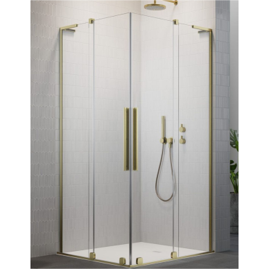 Radaway Furo SL Brushed Gold KDD kampinė dušo kabina