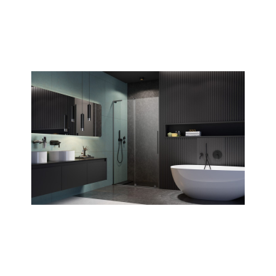 Radaway Furo SL Brushed GunMetal DWJ dušo durys, skaidrus stiklas 1 Radaway Furo SL Brushed GunMetal DWJ dušo durys, skaidrus stiklas 1