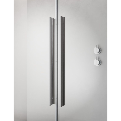 Radaway Furo SL Brushed Nickel DWJ dušo durys, skaidrus stiklas 3