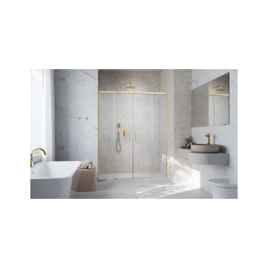 Radaway Idea 8 Brushed Gold DWD dušo durys, skaidrus stiklas 1 Radaway Idea 8 Brushed Gold DWD dušo durys, skaidrus stiklas 1