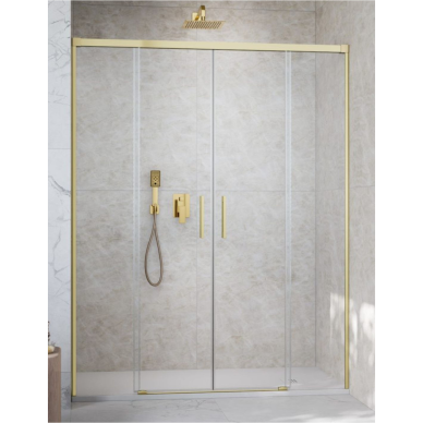 Radaway Idea 8 Brushed Gold DWD dušo durys, skaidrus stiklas Radaway Idea 8 Brushed Gold DWD dušo durys, skaidrus stiklas