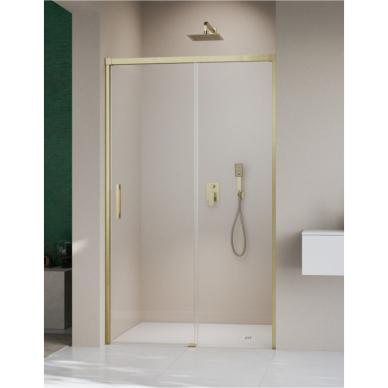 Radaway Idea 8 Brushed Gold DWJ dušo durys, skaidrus stiklas