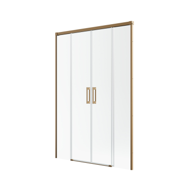 Radaway Idea DWD Brushed Copper dušo durys, skaidrus stiklas 1