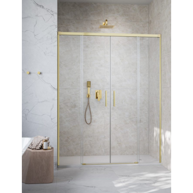 Radaway Idea DWD Brushed Gold dušo durys, skaidrus stiklas Radaway Idea DWD Brushed Gold dušo durys, skaidrus stiklas