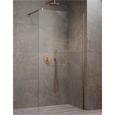 Radaway Modo New Brushed Copper II nejudanti dušo sienelė, skaidrus stiklas Radaway Modo New Brushed Copper II nejudanti dušo sienelė, skaidrus stiklas