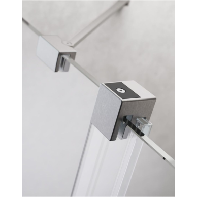 Radaway Modo New Brushed Nickel II nejudanti dušo sienelė su pakaba, skaidrus stiklas 2