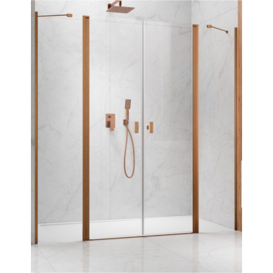 Radaway NES Brushed Copper DWD II dušo durys Radaway NES Brushed Copper DWD II dušo durys