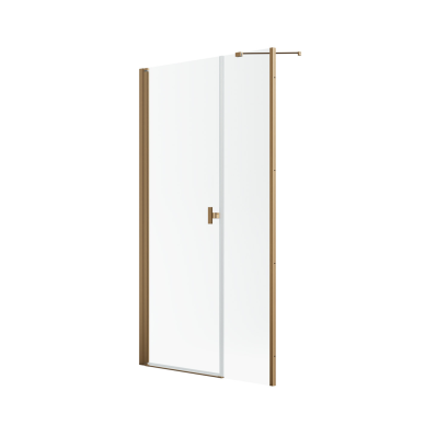 Radaway Nes Brushed Copper DWS dušo durys, skaidrus stiklas 1